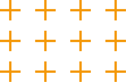 Plusses in orange