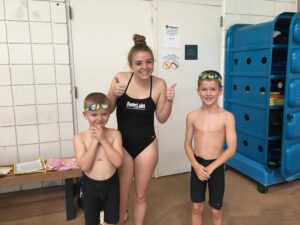 Instructor with Swimmers